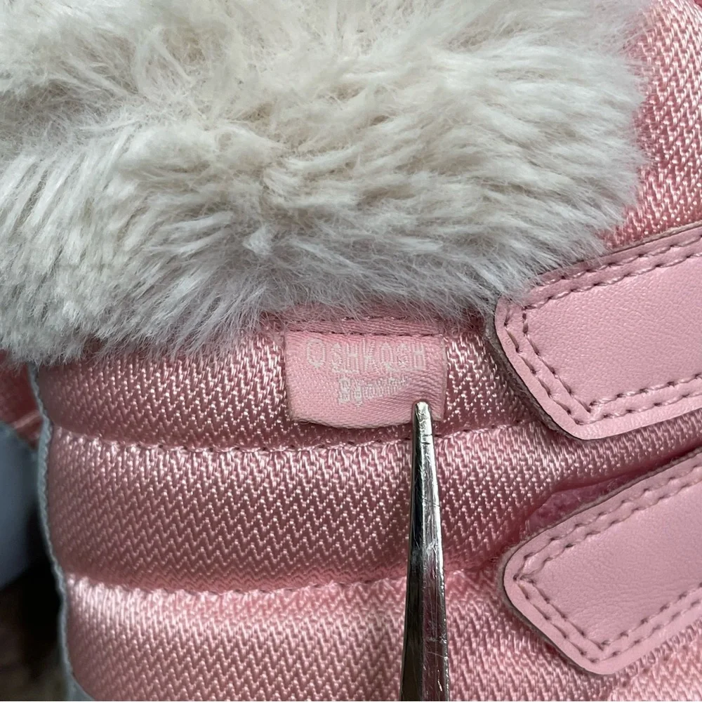 OshKosh B'Gosh Toddler Little Girls Kids Yule Faux Fur Snow Rain Duck Boots 9 M